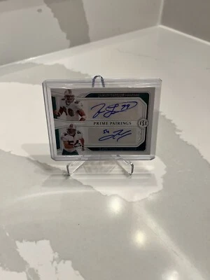 $388 • Buy Panini Dual Auto To 25 Jason Taylor Zack Thomas Miami Dolphins!