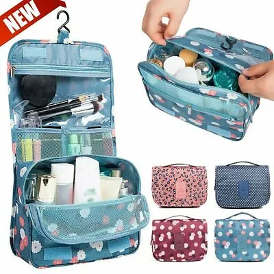 £5.99 • Buy Men Women Wash Bag Toiletry Handbag Hanging Travel Case Cosmetic Make Up Pouch
