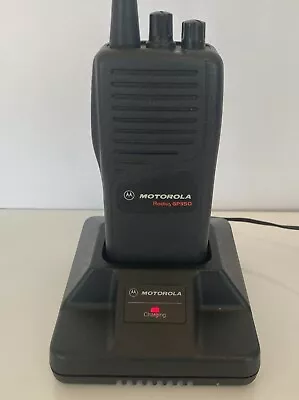 Motorola GP350 UHF Radio 2 Channel GMRS With HTN9702A Charger TESTED • $70