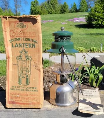 Vintage Coleman 242B Lantern W/original Box & Paperwork/instructions(NICE!) • $121.50