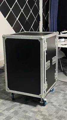 Spider Pro 16u Sleeved Rack Case Flightcase 18  Deep + 3u Drawer • £100