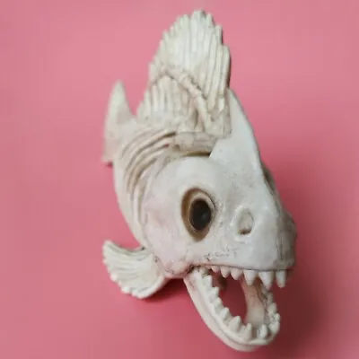 $10.99 • Buy 10 Inch Piranha Fish Skeleton Durable Plastic Ornaments Aquarium Tank Decoration