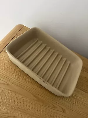 The Pampered Chef 9  X 6.75  Small Ridged Baker Used • £24.50