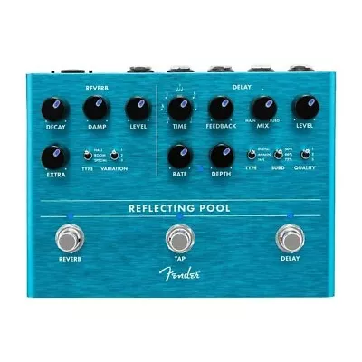 Fender Reflecting Pool Dual Reverb + Delay Pedal • $400