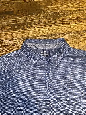 Vineyard Vines Performance Polo Golf Shirt Size Mens Large Blue Scramble Camo • $11.99