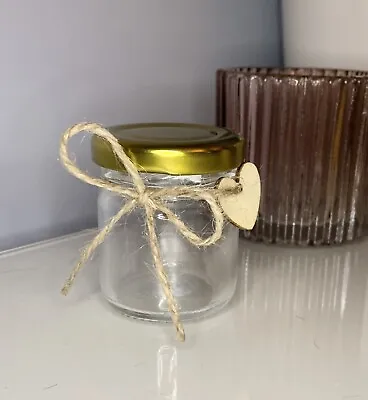 £50 • Buy 6 Small Sweet Jam Jars Wedding Favours Thank You Gift Birthday Mini Hearts Love