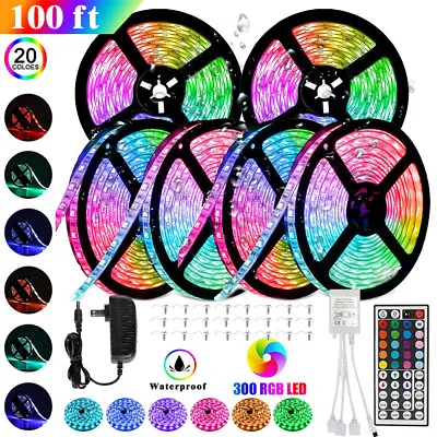 Led Strip Lights 100 Ft RGB Led Room Lights 2835 Led Tape Lights Color Changing • $54.99