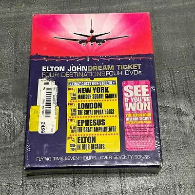 Elton John - Dream Ticket (DVD 2005 4-Disc Set) BRAND NEW 🔥🔥 • $19.95