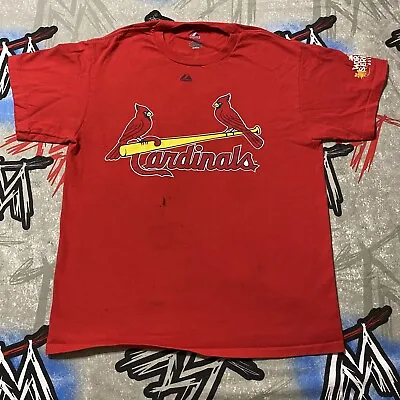 Albert Pujols #5 St. Louis Cardinals Men's M Jersey Shirt 2011 World Series • $19.99