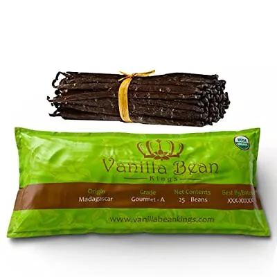 25 Madagascar Vanilla Beans. Whole Grade A Vanilla Pods For Vanilla Extract And  • $41.30
