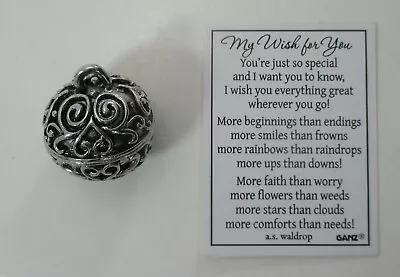 IT My Wish For You Prayer Box Charm Pendant Ganz Locket Message Dream Blessing • $9.99