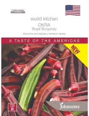 ***TOP QUALITY SEEDS***World Kitchen OKRA Royal Burgundy X 50 Seeds • $5.99