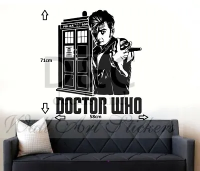 Dr Who David Tennant Wall Sticker Icon Wall Decal Art Sticker • £14.99