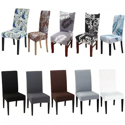 $25.59 • Buy Stretch Dining Chair Covers Slipcover Spandex Wedding Cover 1/4/6/8Pcs Removable
