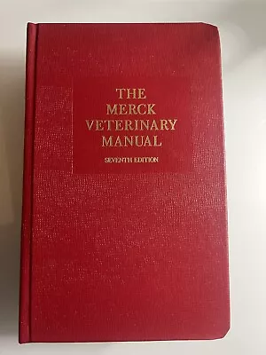 The Merck Veterinary Manual 7th Edition 1991 Hardcover Book-NEW- • $25