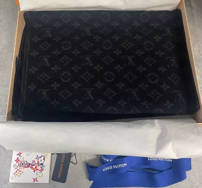 Louis Vuitton Monogram Classic Scarf Black Brand New • £319.99