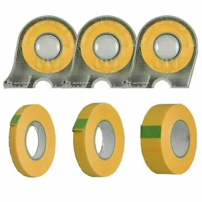 Tamiya Masking Tape 123610&18mm Dispensers & Refills Also 235mm FlexCurved • £3.39