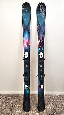 153 Cm K2 SUPERSTITIOUS All-Mountain Rocker Women's Skis W/ Adjustable Bindings • $289