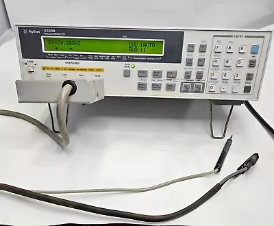 Agilent 4338B Milliohmmeter 1KHz With 16143B Mating Cable • $899