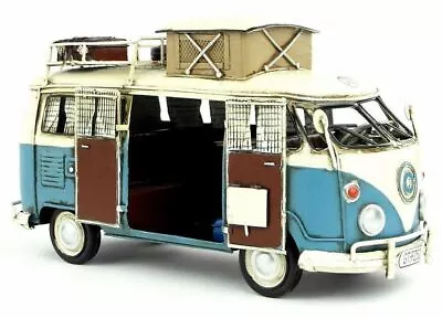 Classic Bus Model With Roof Rack Handmade Antique Vintage Metal Craft Collection • $186.35