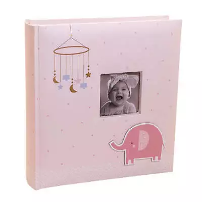 Kenro Pink Elephant Baby Photo Album For 200 Photos 6x4 / 10x15cm - KB402PK • £14.99