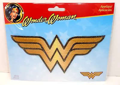 DC Comics Wonder Woman Logo  Embroidered Iron-on Applique Patch  7  X 3.5  • $7.49