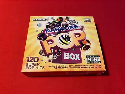 Zoom Karaoke Pop Box Party Pack - 6 CD Box Set - 120 Songs 842705058012 • £5.99