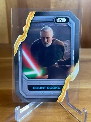 Count Dooku 2023 Topps Star Wars Flagship Lightsaber Stylings Die-Cut #LS-14 • $4.28