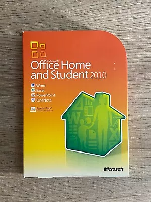 Microsoft Office Home And Student 2010 Software Family Pack Windows Used W/ Key • $21.97