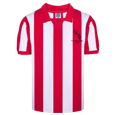 Sunderland 1973 FA Cup Final Retro Football Shirt 100% COTTON Men's • £35