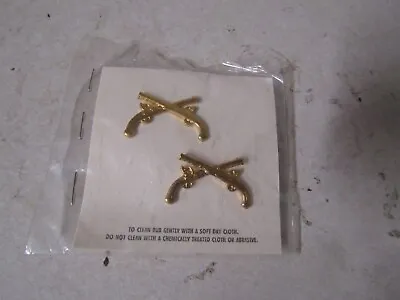 Military Gold Colored Metal Insignia Set Of 2 Officer Military Police Corps Bos • $6.99