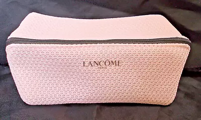 Lancome Paris Light Pink Cosmetic Makeup Bag Unusual Design With Zipper Closure • $9