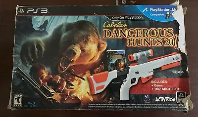 Cabela's Dangerous Hunts 2011 Ps3 Gun Controller W/3 Games Bundle • $24.99