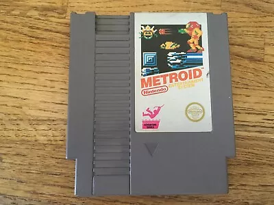 Metroid NES 3 Screw Silver Label. Cleaned Tested Works! • $20