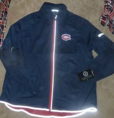 NEW NHL Montreal Canadiens Full Zip Windbreaker Jacket Women Ladies L NEW NWT • $39.88