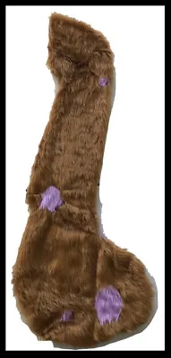 Fursuit Tail Costume Cat Colour Fur Medium Size Brown Purple • $50