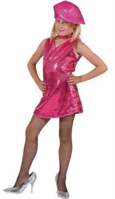$29.99 • Buy Disco Dress - Hot Pink - 70's - Costume - Child - Large - 12-14