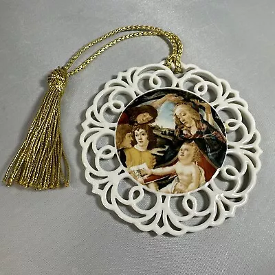 Villeroy & Boch Round Porcelain Epiphany Nativity Scene Christmas Ornament • $7.85