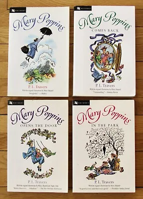 Complete 1-4 MARY POPPINS Series P.L. Travers Comes Back Opens Door PB EXC L2 • $16