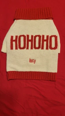 $14 • Buy Mark And Graham Dog Christmas Ho Ho Ho Sweater  M 10in X 12.75 In Monogram Lucy