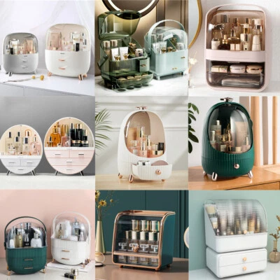 £11.94 • Buy Plastic Cosmetic Organiser Dressing Table Display Stand Jewelry Make Up Boxes