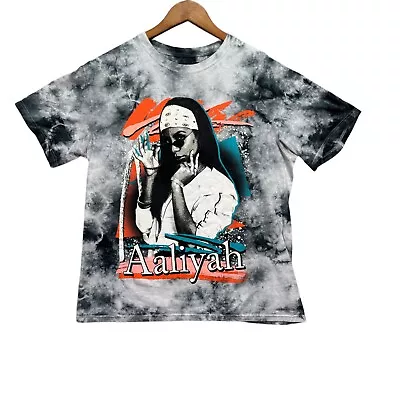 Aaliyah T Shirt 90s Hip Hop Princess Of R&B Music Special Release Tie Dye M • $16.99