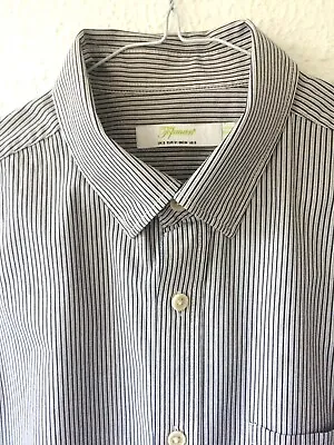 Men's Shirt  Reg Fit. Small. Long Sleeve Black & White Pinstripe. Topman • £6.99