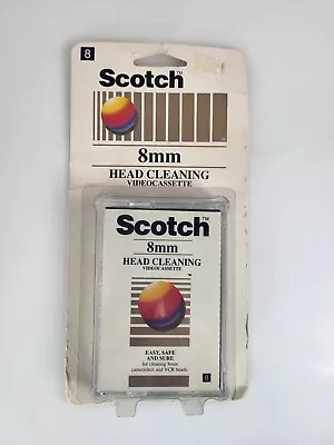 1990 Scotch 8mm Head Cleaner Video Cassette Cleaning Sealed • $40