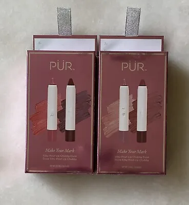 PUR Make Your Mark Silky Pout Lip Chubby Duo Set~2022 Holiday Collection~New!💋 • $22