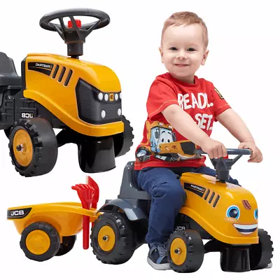 FALK Tractor JCB Orange With Trailer From 1 Year • £79.07