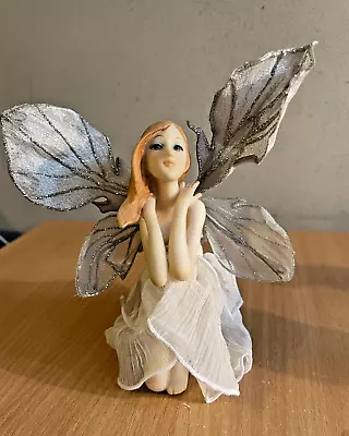 Fairy Figure Stunning White With Silver Wings  • £9.95