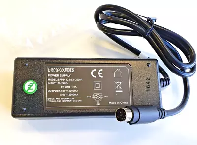 Flypower SPP34-12.0/5.0-2000 Power Supply 6 Pin  External Hard Drives 12V 5V 2A • £10.95