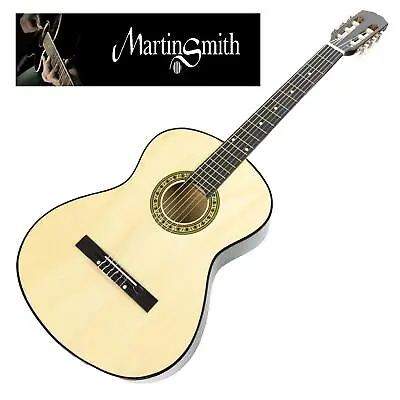 Martin Smith W-590 Full Size 39 Inch Classical Natural Acoustic Guitar - Natural • £22.99