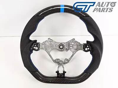 CARBON CF Blue Line Leather Steering Wheel For 2017-2021 TOYOTA 86 Subaru BRZ • $599